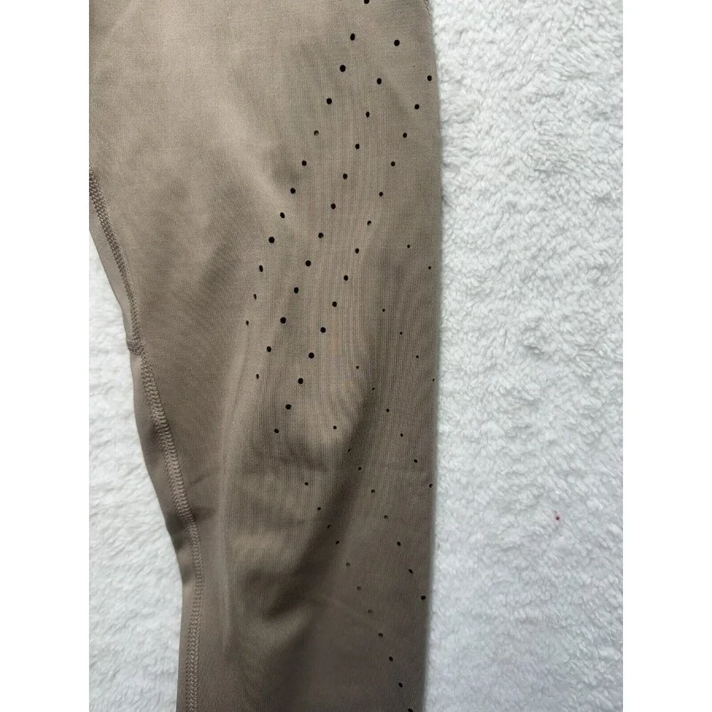 Champion Capri Leggings Women's S Tan Cropped‎ Stretch Elastic Waist Activewear